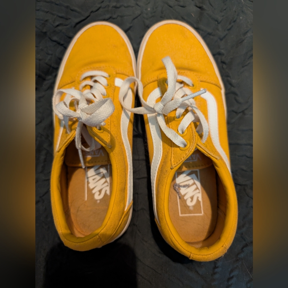 Vans Yellow and White Sneakers
